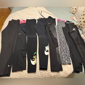 All Nike leggings in black size small and xs